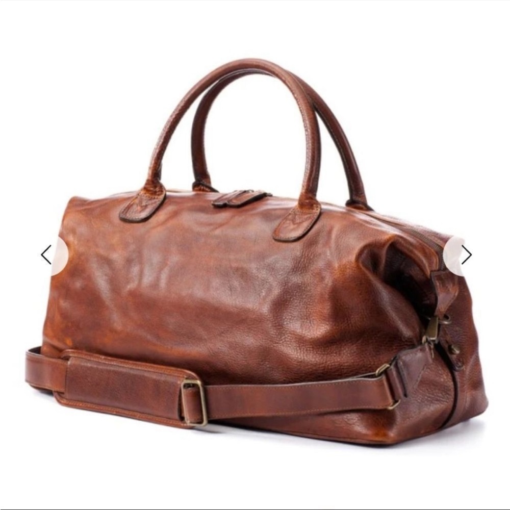 Moore & Giles NEVER USED Brown Leather Weekender Bag